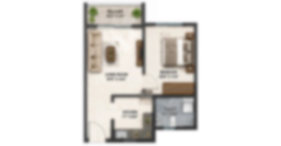 Ashar Dombivli East 1 BHK Floor Plans
