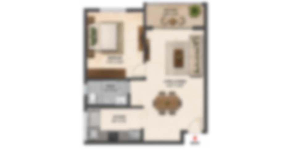 Ashar Dombivli East 3 BHK Floor Plans
